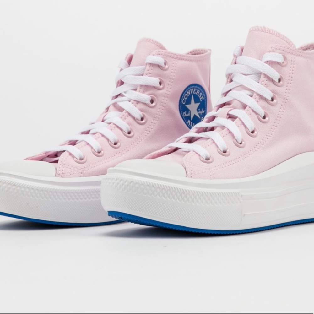 Converse chuck Taylor all star move high pink foam sneakers size 8 new